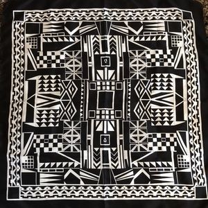 Vintage Italian Geometric Print Scarf